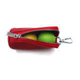 Luxury Golf Pouch Bag Storage 2 Balls Golf Ball Holder PU Bag