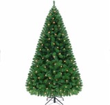 Collapsible Outdoor Wire Musical Christmas Tree With Lights