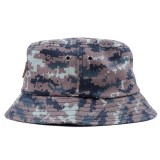 Custom camouflage leather patch adult bucket hat