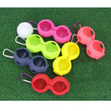 Hot Selling Silicone Golf Ball Holder With Aluminum Hook