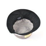 make your own design branded logo bucket hat custom metal gold plate logo bucket hat