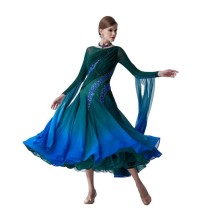 b-19430 Smooth ballroom dress woman waltz dance costumes dance dresses tango costumes standard foxtrot dress