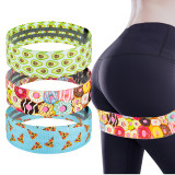 Fabric Food Printed booti Exercise resistance Band workout Donuts Stretch Heavy Custom resistant Booty bands