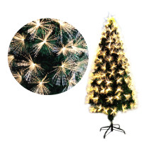 Commercial Plastic Prelit Yellowe Led Lighting PVC PET PE Christmas Tree With Decoration