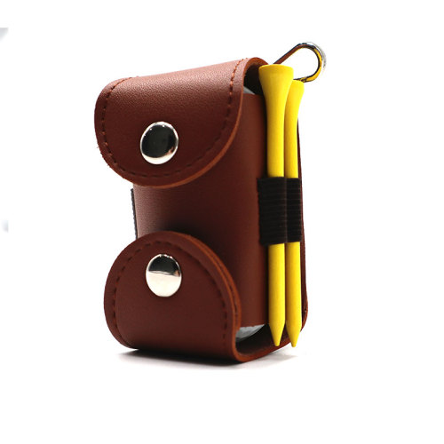Accessories Golf Ball and Tees Holder Leather Golf Ball Pouch