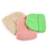 shenzhen Aung crown brand knitted designer beanie hat custom logo