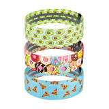 Custom Long Gym Fabric Resistant Booty Bands Food Print Stretch Workout Exercise Resistance Bands