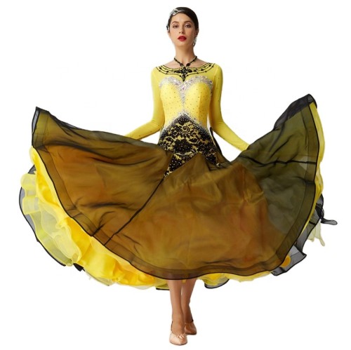 B-2051 Competition Ballroom Latin American Dresses High Quality Standard Latin Dance Dress Cheap For Adults