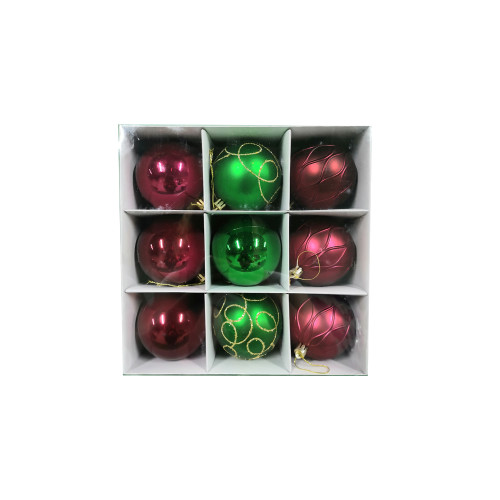 2.76  Shatterproof Clear Large Plastic Stuffed Delicate Decorations Christmas Ball