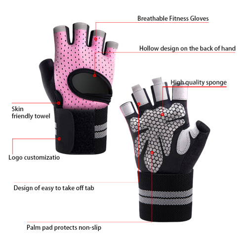 Wholesale Custom Fitness Workout Weight Lifting Men Women Gym Gloves