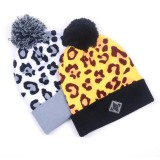 Oem jacquard knit pom oversize beanie cap