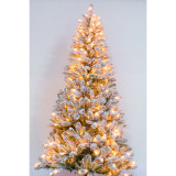 7FT 8FT 9FT Purple Color Lighting Pine Needle Decorated PE Mixed PVC Christmas Trees