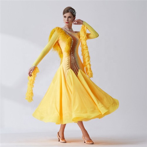 B-19365 ballroom rumba dresses dance competition costumes smooth ballroom dance dresses waltz dance dress for sale