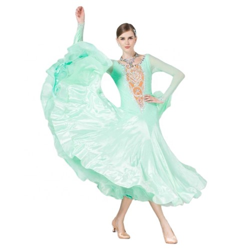 B-1791 High Quality Women Lyrical Ballroom Dance Costume Dress Custom High Quality Waltz Dance Costumes For Kids Competition