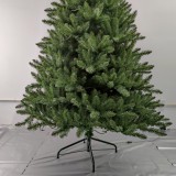 New Hot Sale Prelit 8ft Hinged PVC Christmas Tree with Lights and Metal Stand