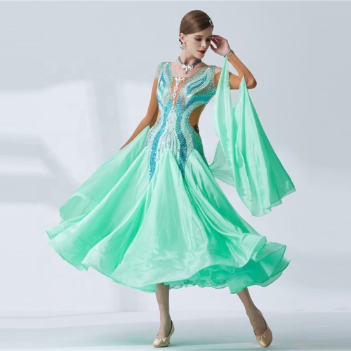 B-19437 High-end tailor made competition ballroom latin dance dress women dress for ballroom dancing for children