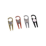 New Design Zinc Alloy Golf Pitch Fork with Ball Marker Golf Divot Tool