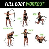 Fitness Weightlifting Workout Exercise Leg Muscle Training Kit Bow Portable Home Gym Resistance Bands Set