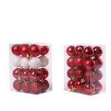 Christmas Tree Decorations Colorful Plastic Christmas Balls