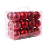 High Quality Christmas Tree Decoration Colorful 6Cm Round Christmas Ornament Balls Plastic