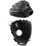 Customized Size Black Baseball Glove Kip Leather