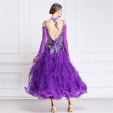 B-14143 Modem Professional Free Shipping Performance Competition Wear Ballroom Dance Dress