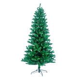 7FT 8FT 9FT Purple Color Lighting Pine Needle Decorated PE Mixed PVC Christmas Trees