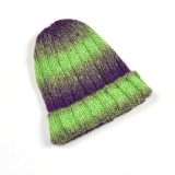 Colorful winter funny knitted baggy winter hat beanie cap
