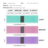 Custom Logo Yoga Gym Body Bands Set for Legs and Butt Exercise Fitness Hip Fabric Resistance Bands Set
