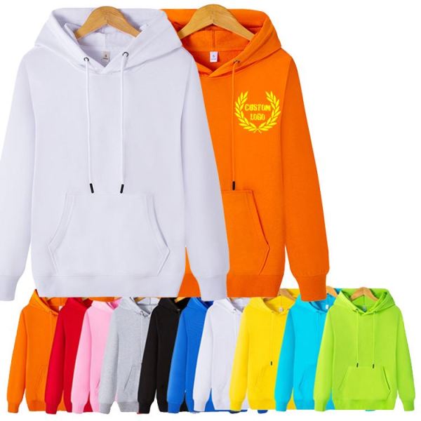 Latest Custom Pullover Black Embroidery Cotton Heavy Thick Embossed Oem Hoodie For Custom Sweatshirts No Minimum