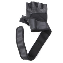 Custom Sample Service Sheepskin Leather Cross Training Gloves With Wrist Support
