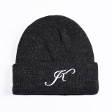 100% acrylic beanie low moq embroidery hat winter