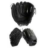 Customized Size Black Baseball Glove Kip Leather