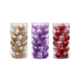 4  Christmas Ball Ornaments Set Rose Gold Shatterproof Christmas Decorations Tree Balls For Xmas Trees