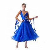 B-19386 High-end new national ballroom dance dress performance used clothes ballroom dress competition for sale