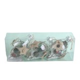 2021 New Product Silver And White Clear Christmas Tree Ornament
