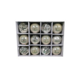 New 34PCS 2.36 Inch Shatterproof Christmas Tree Decorations with Hanging Rope Gold Christmas Ball