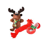 Funny Creative Elk Pet Puppy Chew Cute Dog Toy Set Christmas Dog Toy