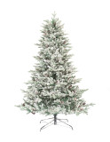 Custom Size Cheap Stock 7ft 8ft Green PVC Christmas Tree with Metal Base