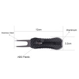 Golf Green Divot Tool with Retractable Spring & Ball Marker