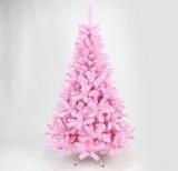 Led Lighted Glass Pink Music Dancing Christmas Tree