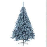 Outdoor Indoor Decorated Snowy Branch PVC Artificial Christmas Tree with Wood Trunk and Pine Cone