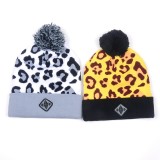 Oem jacquard knit pom oversize beanie cap