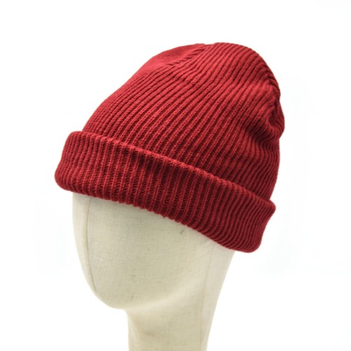 winter warm caps manufacturer custom design elasticity red plain beanies knit hats