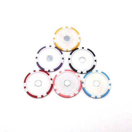 Hot Sale Golf Ball Poker Chip Marker with Magnet