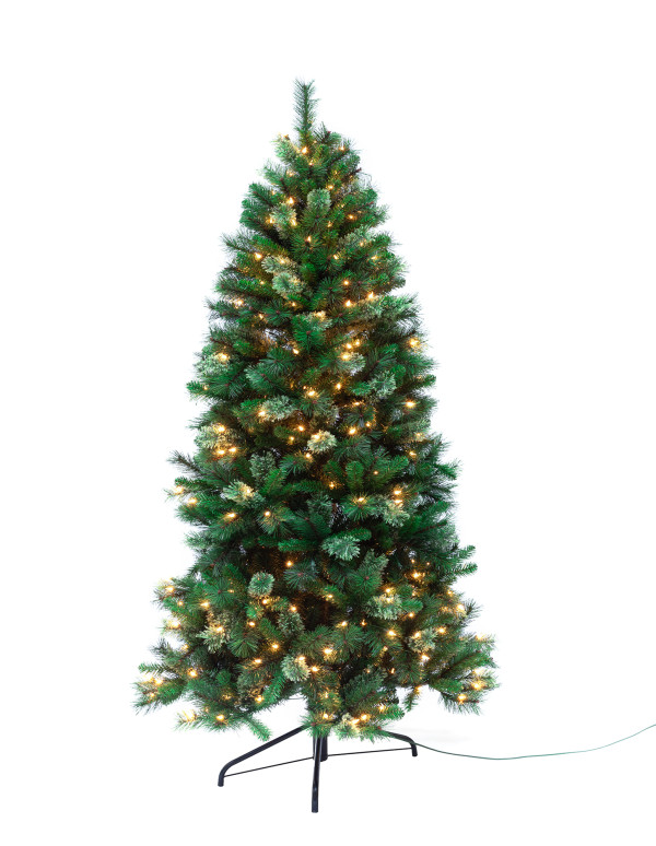 6FT 7FT 8FT PE PVC Pencil Slim Artificial Christmas Tree with Metal Base