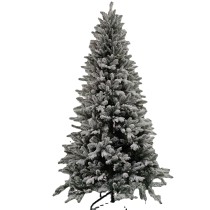 Manufacturer Supply 8ft Realistic Artificial PE PVC Christmas Tree with Snow and Metal Base