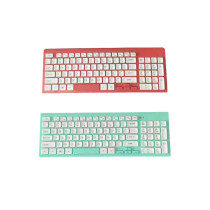 Customized color computer wireless  rechargeable keyboard 2.4Ghz for computer accessories