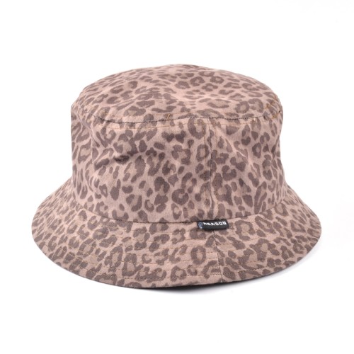 fashion sexy leopard animal printed bucket hat custom summer sun hat fishing cap hat