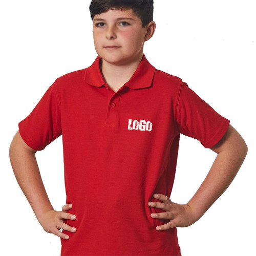 Custom Logo Printing Riding Uniform 100% Cotton Polo Shirts Children's Slim Kids Polo Shirt